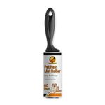 Foodie Puppies Pet Hair Remover Lint Roller with Handle (60 Sheets) - Hair Remover for Dogs and Cats, Ideal for Clothes, Furniture, Coats, Car Seats, Carpets, Fabric, and Dust Cleaning