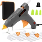 Mulwark Full Size Hot Glue Gun Kit, Dual Power Cord Hot Glue Gun 60/100W, Industrial Hot Glue Gun Set with 30 Glue Gun Stick Sets, Hot Melt Craft Glue Gun Set Large Silicone Gun for Repairs & crafts