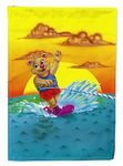 Caroline's Treasures APH0415GF Teddy Bear Water Skiing Garden Flag, Small, Multicolor