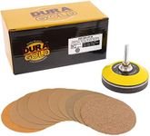 Dura-Gold - Premium - Variety Pack (40,60,80,120,220,320,400,600,800,1000) - 3" Gold Hook & Loop Sanding Discs for DA Sanders - Box of 50 Sandpaper Finishing Discs for Automotive and Woodworking