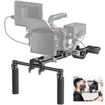 NEEWER Shoulder Mount Video Rig with Arca Quick Release Dslr Camera & Camcorder Mounting, Dual Handles 15mm Rods (16"/40cm), Filmmaking Video Stabilizer Compatible with SmallRig Follow Focus, SR007