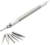 Crafter's 8 in 1 Embossing, Scoring and Stylus Tool Stainless, Matt Silver/Gold Tone