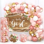 134pcs Baby Shower Decorations Girl