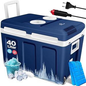 KESSER® Glacière à roulettes 40L | pour Garder au Chaud et Refroidir | Glacière thermoélectrique | 12 Volts et 230 Volts| Mini-réfrigérateur | Thermobox pour Voiture| Bateau et Camping | EEK A++
