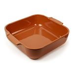 Peugeot - Appolia Square Oven Dish - Ceramic Baking Dish with Handles - Terracotta, 28cm