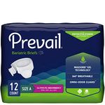 Prevail Bariatric Ultimate Absorbency Incontinence Briefs, Size A, 12-Count