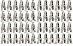 Steel Clips for Drying Clothes Set of 48 PCs | Clothes Clips for Drying Clothes Clips | Steel Clips Clothes | Chimti Steel Clips for Clothes | Clothes Holding Clips | Cloth peg Stee Set of 48 Pcs