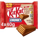 KitKat Chunky Milk Chocolate Bar Multipack, 4 x 40 g