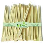 UNIFY EcoHomes 8 inch, 100 Pairs Natural Bamboo Chopsticks for Sushi, Noodles, Fried Rice, Asian Dishes | 19 cm Long | Eco-Friendly, Biodegradable | Disposable Utensils