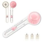 Andibro Circle Cutter for Crafts, Adjustable Circle Paper Cutter, Paper Trimmer with 3 Replaceable Blades Rotary Circle Maker Circular Cutting Scrapbooking Tool for Art DIY Crafts 3.9-12.6in (Pink)