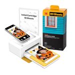 KODAK Dock Plus 4PASS Instant Photo Printer (4x6) + Initial 10 Sheets + 80 Sheets Bundle