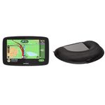 TomTom Sat Nav Accy, 6-Inch Capacitive Touch Screen Display Voice Control Black & TomTom Sat Nav Dashboard Mount, Black