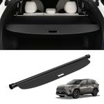 VEVOR Retractable Cargo Cover for Toyota, Upgraded Waterproof Trunk Cover Security Shield Shade for Toyota RAV4 2019-2024, UV Resistant Rear Trunk Cover with Aluminum Alloy & PVC Material