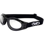 Global Vision Adventure Folding Motorcycle Goggles (Black Frame/Clear Lens)