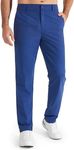 Libin Men's Pants 30" Comfy Business Casual Golf Pants Quick Dry Lightweight Fashion Outfits for Men Travel Vocation Dress Work Water Resistant, Royal Blue, 38W x 30L