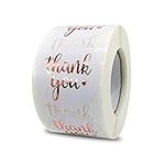 1.5 Inch Thank You Stickers Roll, 5