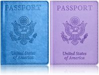 Eoehro 2Pack Passport Holder Wallet