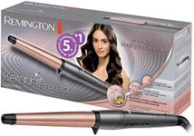 Remington CI83V6 Conical Curling Iron 19-28 mm Keratin Protect (High-Quality Ceramic Coating with Keratin and Almond Oil) Digital Display up to 210 °C, Natural Curls, Spiral Curls & Beach Waves