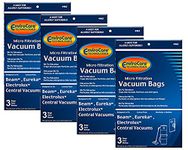 EnviroCare Replacement Vacuum Cleaner Bags Designed to fit Eureka, Beam, Electrolux, Star-Brute, Kenmore, Mastercraft, Nutone, Central Vacuums 12 Bags