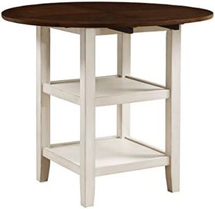 Homelegance Kiwi Counter Height Drop Leaf Table, White