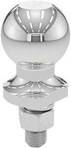 CURT 40097 Chrome ATV, UTV, Lawn Tractor Hitch Ball, 2,000 lbs, 2-Inch Diameter, 5/8 x 1-3/4-Inch Shank