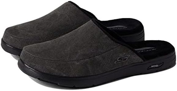 Skechers Arch Fit Lounge, Zapatillas de Estar por casa Hombre, Black, 41 EU