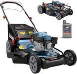 SENIX Gas Lawn Mower, 22" Self Propelled Gas Powered Lawnmower with 163cc B&S 4-Cycle Engine, 3-in-1 Walk-Behind Push Lawn Mower, 6-Position Height Adjustment