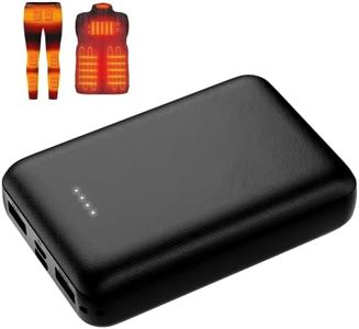 Whsahans 5V 2A Rechargeable Battery Pack for Heated Vest 10000mah Heated Jacket Battery Power Bank for Heated Vests Heated Jackets Heated Hoodies for Men Women(No DC Port, Not Suit for 7.4v)