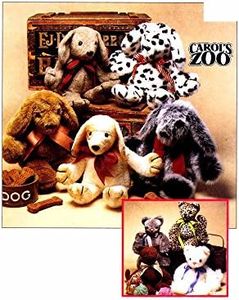 McCall's 8550 Sewing Pattern Carol's Zoo Cat Puppy Stuffed Animals Toys