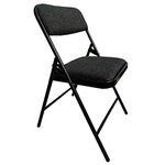 Streetup India™ Folding Chair for Home/Study Chair and Restaurant Chair (Metal,Black)