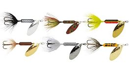 Yakima Bait Rooster Tail Trophy Pak 1/8oz Spinner Assortment (6 Pack), Multicolor