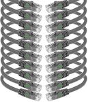 iMBAPrice 7 ' Cat5E Network Ethernet Patch Cable, 10 Pack, Gray (Imba-Cat5-07Gy-10Pk)