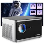 Maxwork enterprizes Magcubic Smart Projector - Portable Projector for Movies, Gaming, Video Streaming, Home Theatre Experience - 1080P Full HD Quality, Automatic Focus, Voice Control, Built-in Speaker