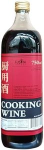 Fusion Select Authentic 750ML Chinese Cooking Wine - Traditional Hand-Brewed Shaoxing Rice Wine for Marinades, Deglazing, Stir Fries, Soups, Stews, Asian-Inspired Dishes - 25 Servings per Bottle