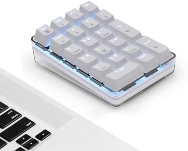Magicforce Mechanical Numpad 21-Key Wired Number Pad for Laptop with Blue LED Backlit USB Number Pad for Laptop Desktop Computer PC (Brown Switch)