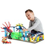 Roller Coaster Building Blocks Set (1308PCS), Compatible with Lego Sets for Boys 8-14, Friends Aquarium Theme Building Kit with Sharks & Cuttlefish Building Toys Gift for Girls