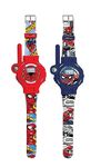 Lexibook, Spider-Man, Walkie-Talkies Watches, 2 pieces, range up to 200m/600 feet, flashlight, compass, rechargeable, Blue/red, DMWTW1SP