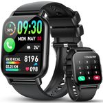 Smart Watch for Men Women Answer/Make Calls - 1.85" HD Full Touch Fitness Watch with Heart Rate Sleep Monitor - Step Counter - 112+ Sports Activity Trackers- IP68 Waterproof Smartwatch for Android iOS