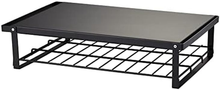 HEIAN SHINDO REK-1 Microwave Top Rack, Matte Black, Width 18.1 inches (46 cm), Depth 11.6 inches (29.5 cm), Height 4.3 inches (11 cm), Load Capacity 22.0 lbs (10 kg), Heian Shindo Kogyo