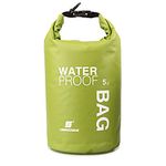 Uncle Paul Boat Dry Bags - Green 5L Waterproof Bag For Drifting Boating Kayaking Fishing Rafting Swimming Camping Canoeing Surfing 5 Litres