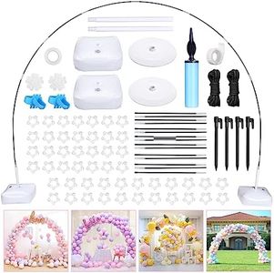 GWHOLE Kit Arco Globo Estructura Soporte de Globos Ajuste Libre Tamaño del Arco de Globos Balloon Stand para Fiesta Cumpleaños Boda Navidad Halloween