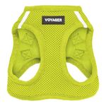 Voyager Step-in Air Dog Harness - All Weather Mesh, Reflective, No Pull Harness for Small, Medium Dogs, Cats - Secure with Hook & Loop Fastener, Buckle, Double D-Rings - Lime Green, S