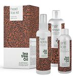 Head Lice Treatment Kit | 3 Products with Tea Tree Oil against Head Lice & Nits | 15 Minute Anti Lice Treatment, Head Lice Prevention Spray & Shampoo for the whole family from Australian Bodycare