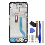 Full LCD Digitizer Touch Screen Assembly Replacement for Motorola Moto G50 5G XT2149-1with Screen Frame and Tool Kit Black 6.5"