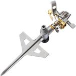 Cellfast pulsation sprinkler, lawn sprinkler, impulse sprinkler LUX for watering areas up to 530 m², solid metal, circular sprinkler 360 °, 52-160, working temperature range: 5 ̊C to 50 ̊C