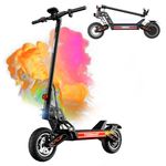 Electric Scooter, 50-60 km Range, 48V 15.6 Ah Battery, 10 inch Off-Road Tires, Electric Scooter Adult 130 kg Load Capacity, Double Suspension, TODIMART S8 Folding Escooter
