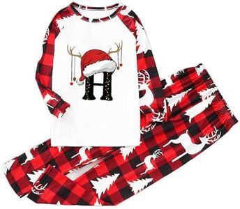 Ssuyeuri Family Christmas Pajamas Matching Sets Christmas Pjs for Womens Mens Couples Holiday Xmas Family Sleepwear Set