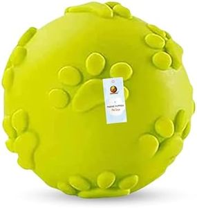 Foodie Puppies Latex Rubber Squeaky Dog Chew Ball Toy - (Claw Ball, Small) Durable and Safe Fetch Teething Dog Toy for Puppies and Small to Medium Dogs, Paw Design Helps to Clean Teeth (Diameter, 6cm)