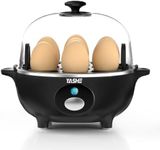 YASHE Egg Cooker, 360W Egg Cook, 7 Easy Peel Eggs, Soft Eggs, Medium Eggs, Hard Boiled Eggs, Poached, Omelet Maker, Steamer, Buzzer, Indicator Light, BPA Free