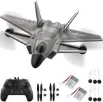 fisca RC Airplane, 4-Channel Brushless Glider Dual Electric Configuration 2 Sets of Landing Gear Two Sets Fan Blades